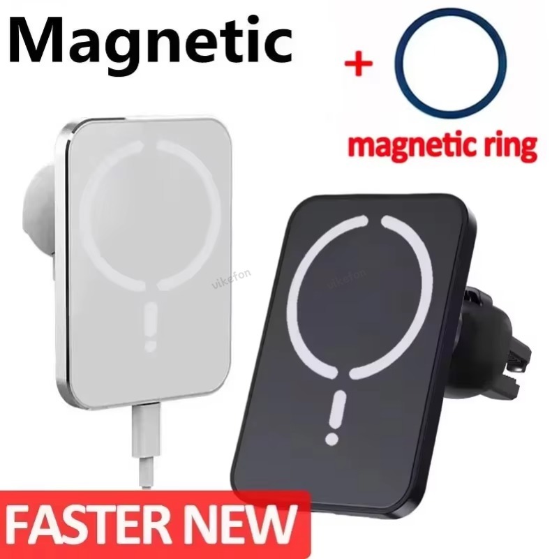 Magnetic Wireless Car Charger Air Vent Clip Phone Holder 30W For Magsafe iPhone 16 15 14 13 12 Pro Max Fast Car Charging Stand
