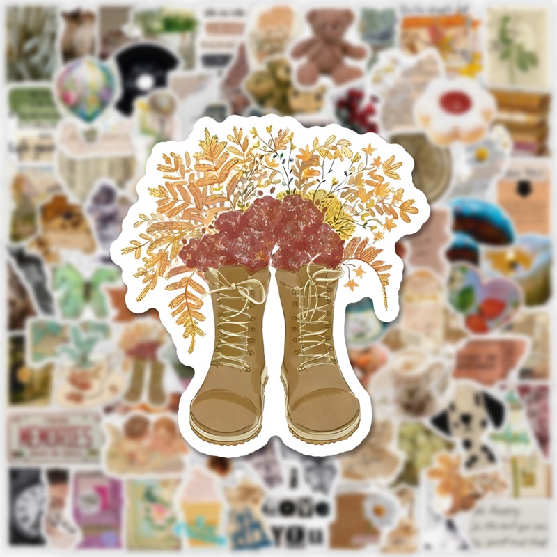 10/30/50/100PCS Art Life สติกเกอร์การ์ตูนความงาม PVC ตกแต่งเด็กเครื่องเขียน Scrapbooking อุปกรณ์โรงเรียนสําหรับเด็ก