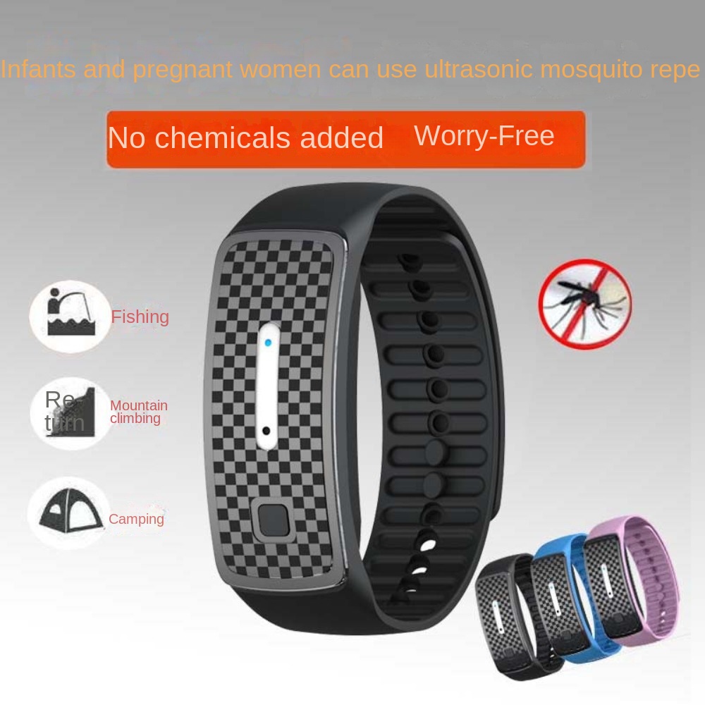 Repelente de mosquitos ultrasónico electrónico M30, pulsera antimosquitos inteligente de silicona para exteriores, novedad de verano