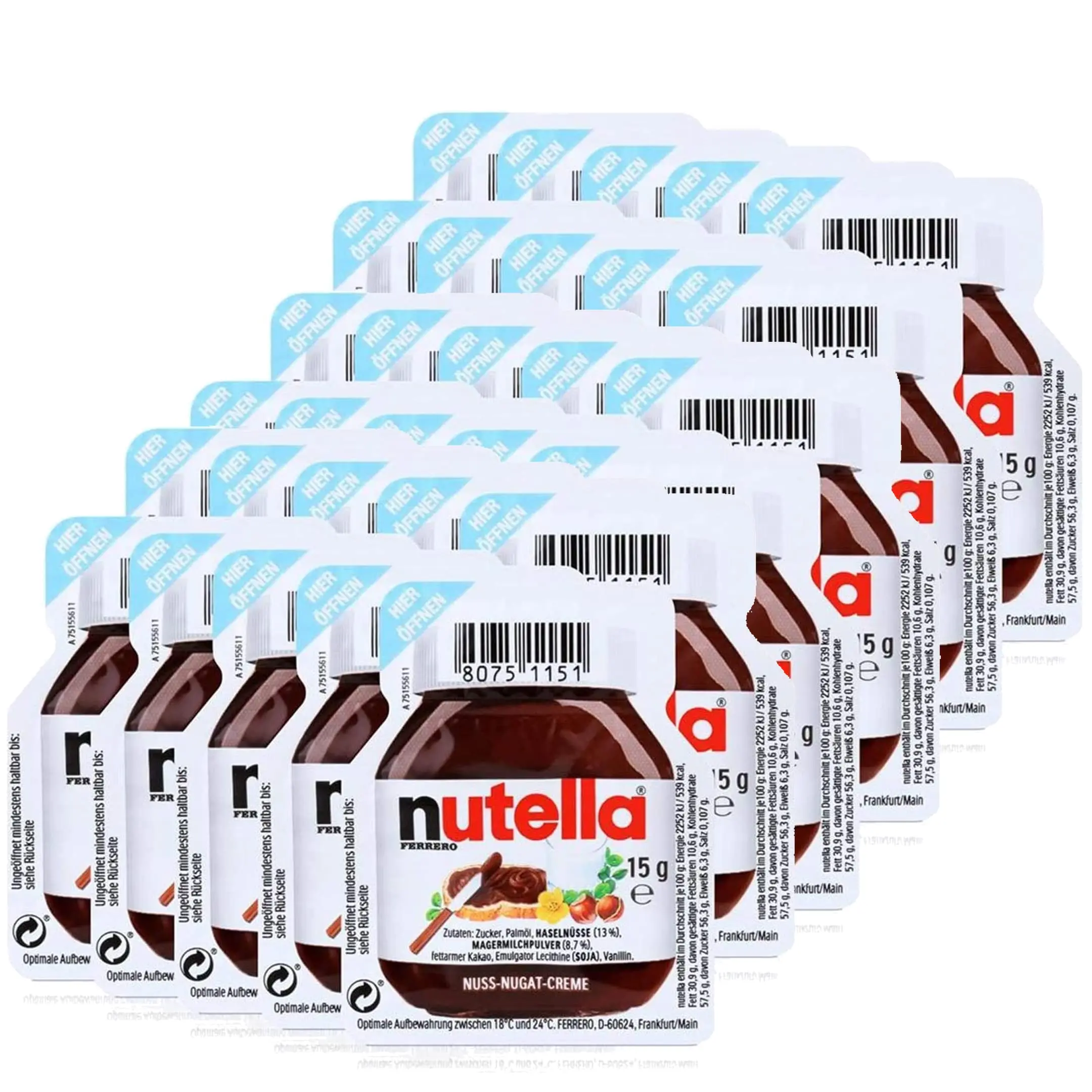 Ferrero, 30 paquets de Nutella épandable x 15 g