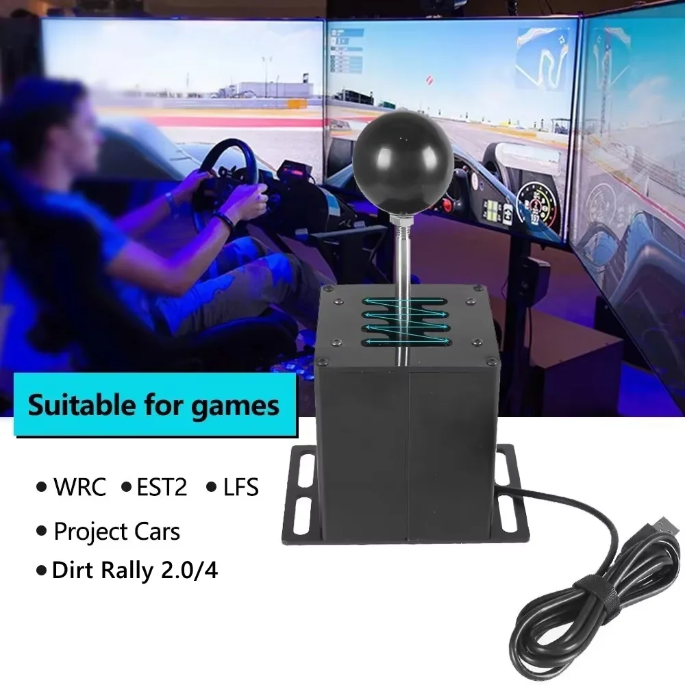 Pc usb h gear shifter para logitech g27 g29 g25 g920 para ets2 simracing jogo de corrida para thrustmaster t300rs/gt botão de mudança