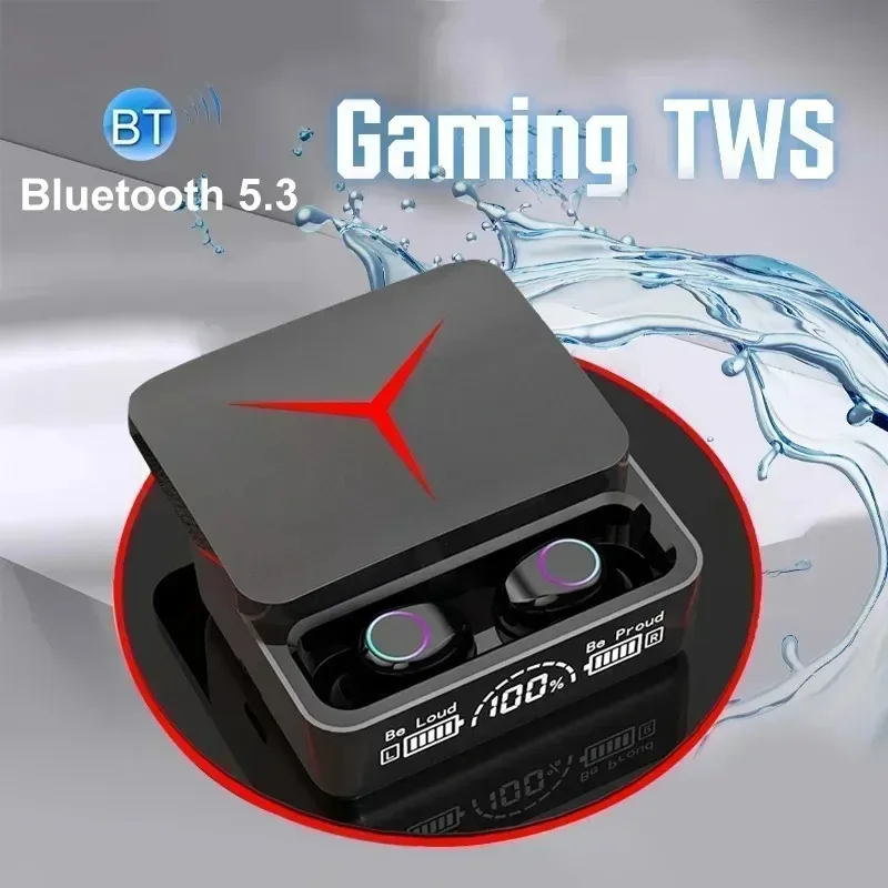 기존 TWS M90 무선 헤드폰 게임용 이어폰 Bluetooth 5.3 스포츠 이어 버드 iphone Xiaomi 용 음악 헤드셋 무료 배송