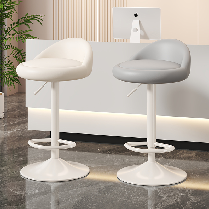 Sgabello rialzato per la casa moderno e minimalista Sedile con schienale regolabile Sgabello da pranzo per negozio di tè al latte cremoso Sedile per isola della cucina