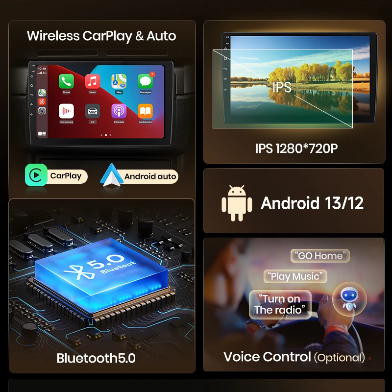 Junsun CarPlay Android Radio samochodowe dla Renault Logan 2 Sandero 2014-2019 GPS inteligentne systemy multimedialne Radio samochodowe