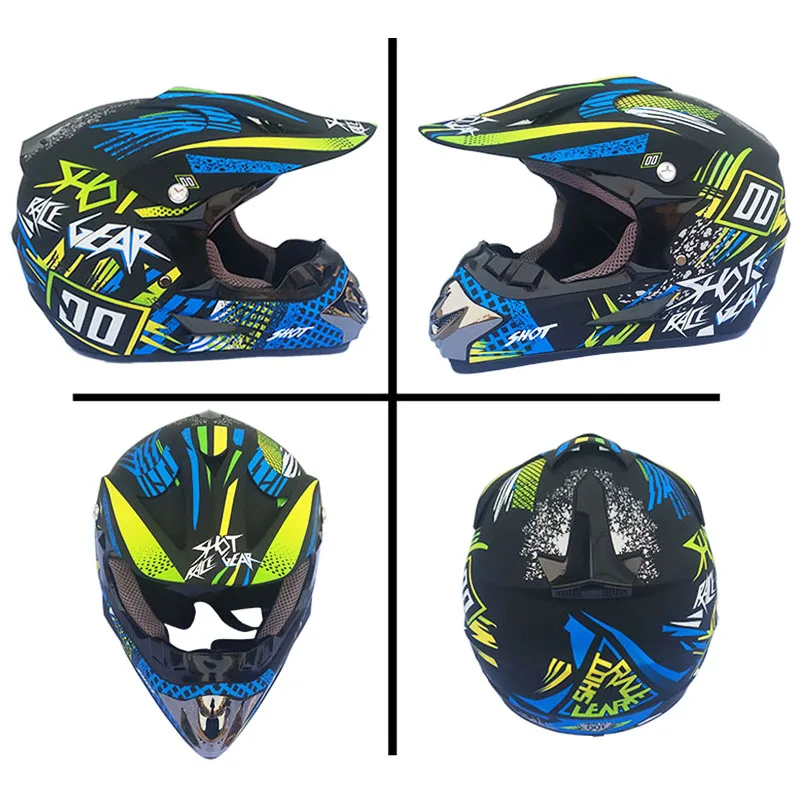 男性女性モトクロスオートバイヘルメット ATV モトクロス MTB MTB DH レーシングヘルメットクロスヘルメット Capacetes 3 個のギフトを送ります。