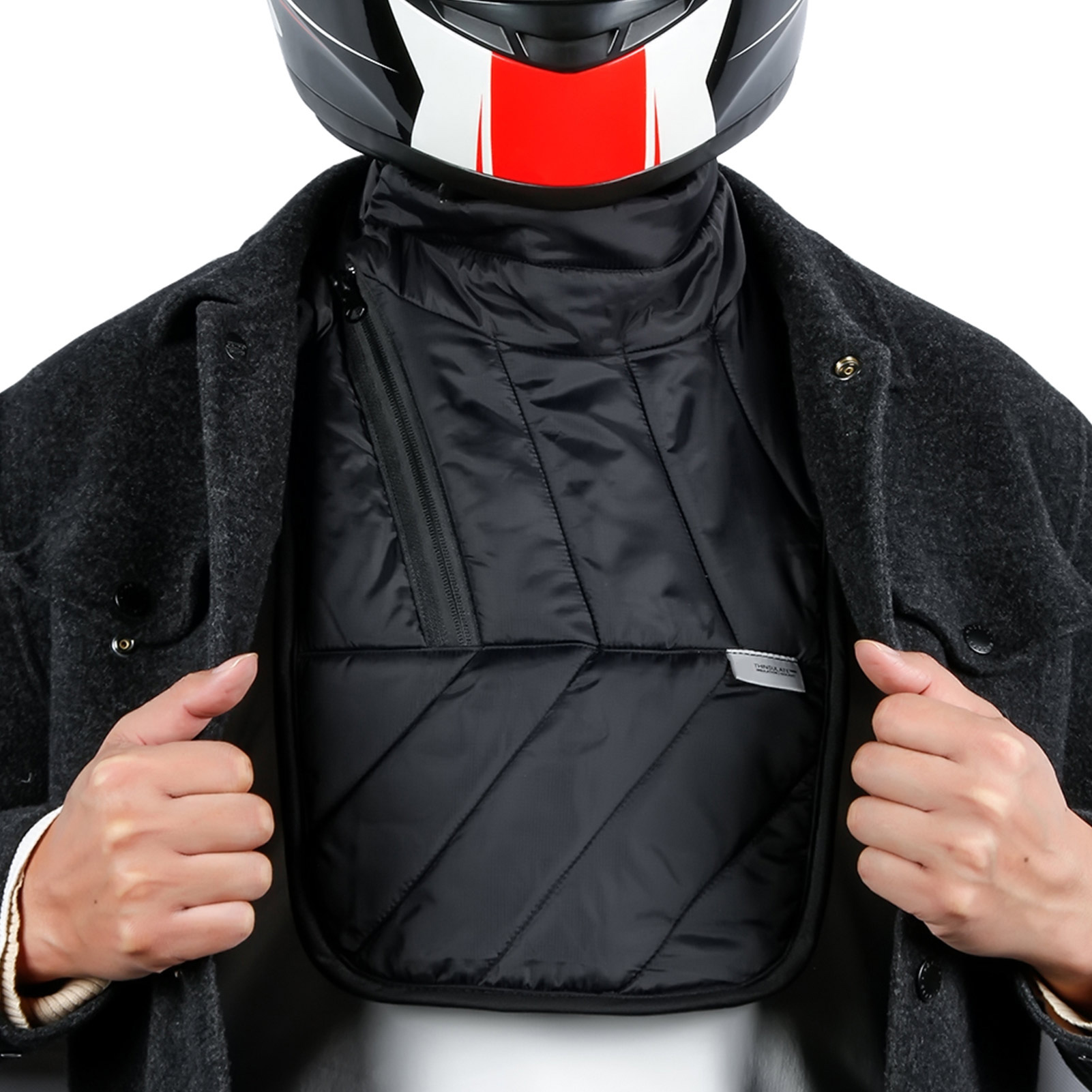Bufanda de cuello cálida para mantener el invierno, Protector de pecho y cuello para motociclista, bufanda más cálida a prueba de viento, Baberos, Collar térmico para motocicleta