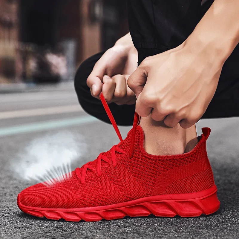 ขายร้อน Light Man Running รองเท้าสบายรองเท้าผ้าใบผู้ชาย Casual Antiskid และสวมใส่ Jogging Men กีฬารองเท้า