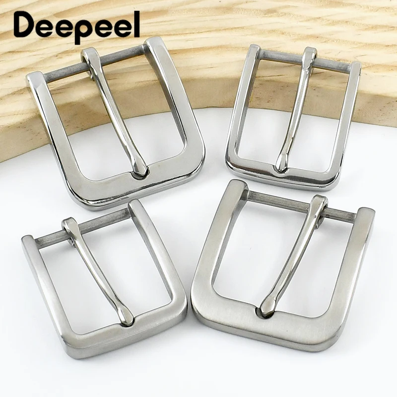 Deepeel 35/40mm fivela de cinto de aço inoxidável para 33/38cm cintos de couro masculino jeans pino ajustar fecho cintura cabeça acessórios diy