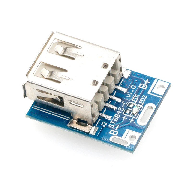 5V Tăng Cường Bước Lên Mô Đun Nguồn Lithium Pin LiPo Sạc Ban Bảo Vệ Màn Hình Hiển Thị Đèn LED USB Cho DIY Sạc 134N3P chương Trình
