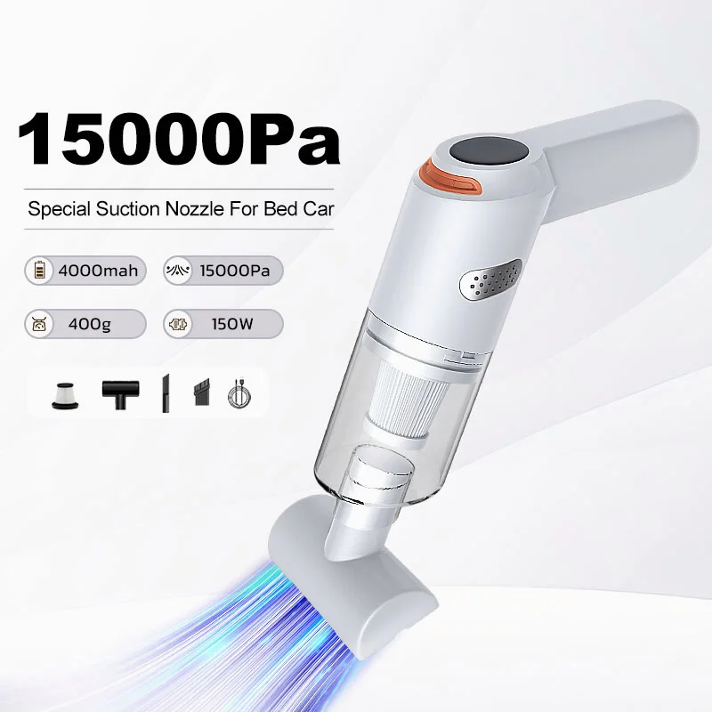 15000Pa Wireless Mini Vacuum Cleaner Handheld Large Suction Car Vacuum Cleaner For Home Car Vacuum Cleaner Pet Hair Absorber