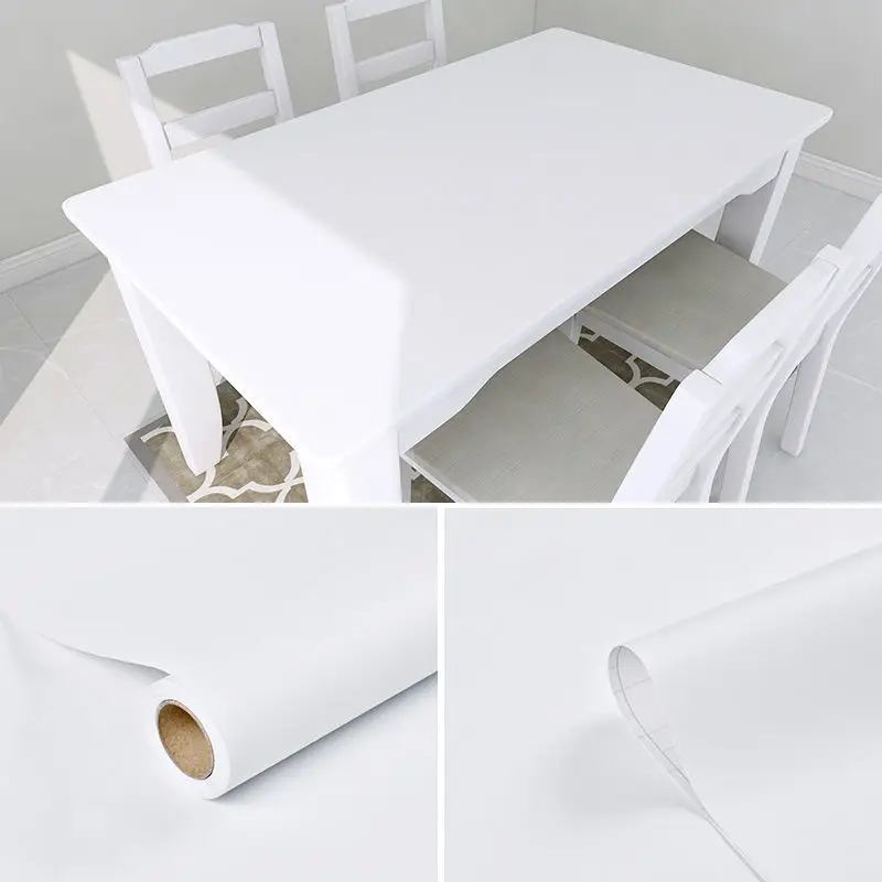 80 ซม.Matt ไวนิลวอลล์เปเปอร์ DIY สติ๊กเกอร์ติดผนังกันน้ํา Home Stick Decor ภาพยนตร์ห้องนอนห้องครัวตู้ประตูโปสเตอร์