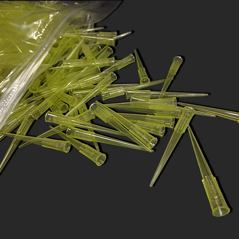 1000 Pz/borsa 200ul PP Puntali Per Pipette In Plastica per Dispenser Micropipette Lab Liquido Pipetta Puntali Per Pipette