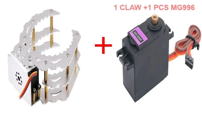 170mm Metall halterung Greifer Manipulator Klauen klemme Roboterarm für Arduino Roboter DIY Kit mit mg996 mechanischen Greifer Klaue Kit
