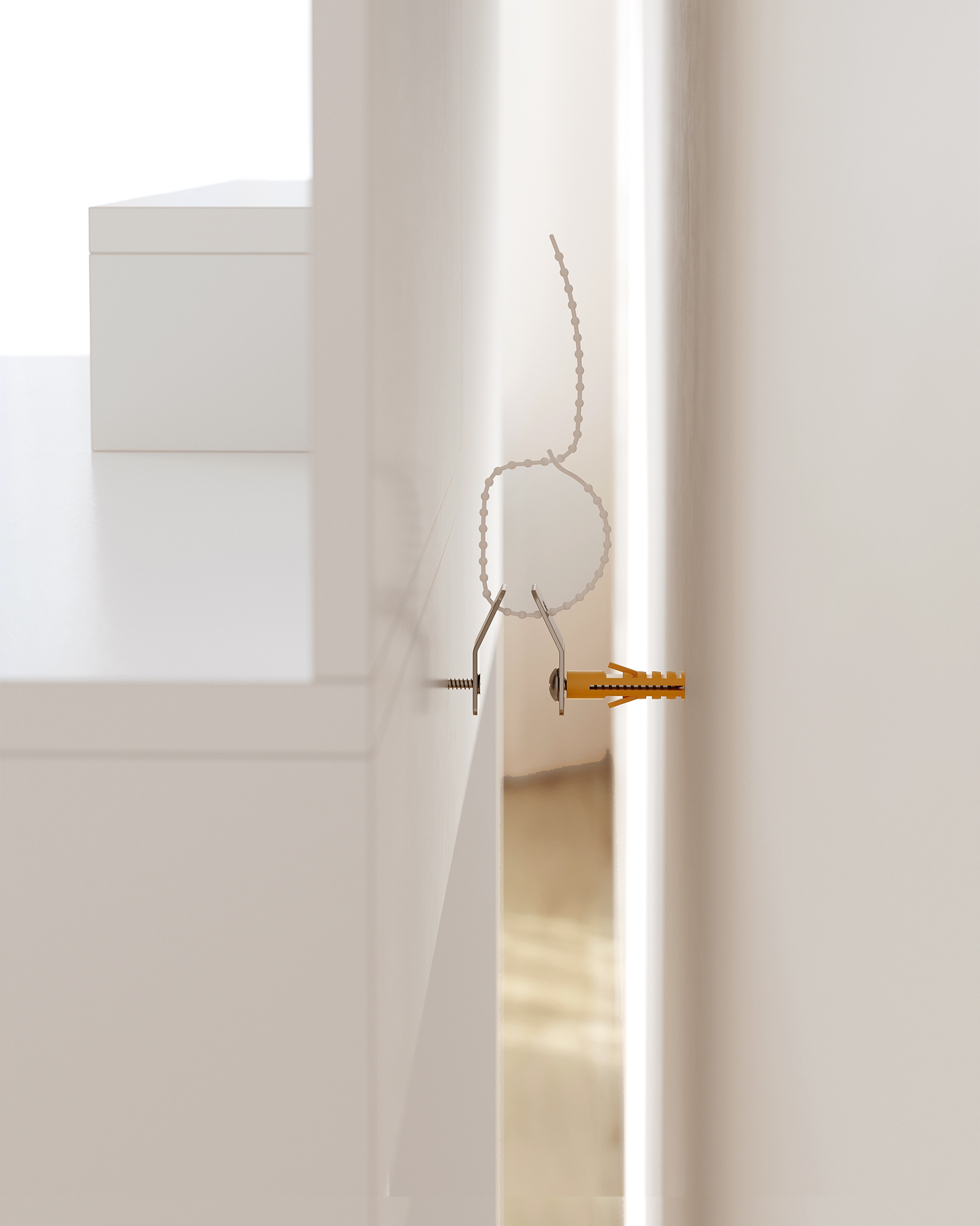 VASAGLE kaptafel, met spiegel, opbergvak, 2 planken, Wit