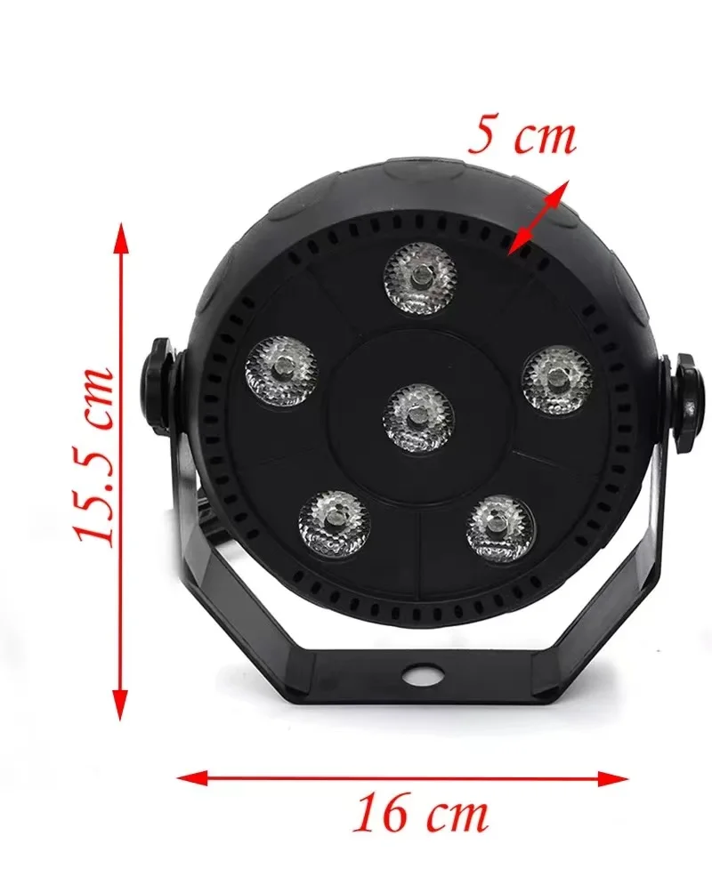 LED Par Light 6x3W RGBW Kontroler DJ Disco Party Wakacje Boże Narodzenie Bar Klub Ślub Urodziny Gig Światło sceniczne