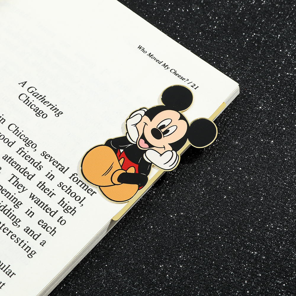 น่ารักการ์ตูน Mickey Book Mark แฟนอะนิเมะคอลเลกชันหนังสือคลิปโลหะบุ๊คมาร์คของขวัญนักเรียนโรงเรียนเครื่องเขียนของเล่นเด็ก