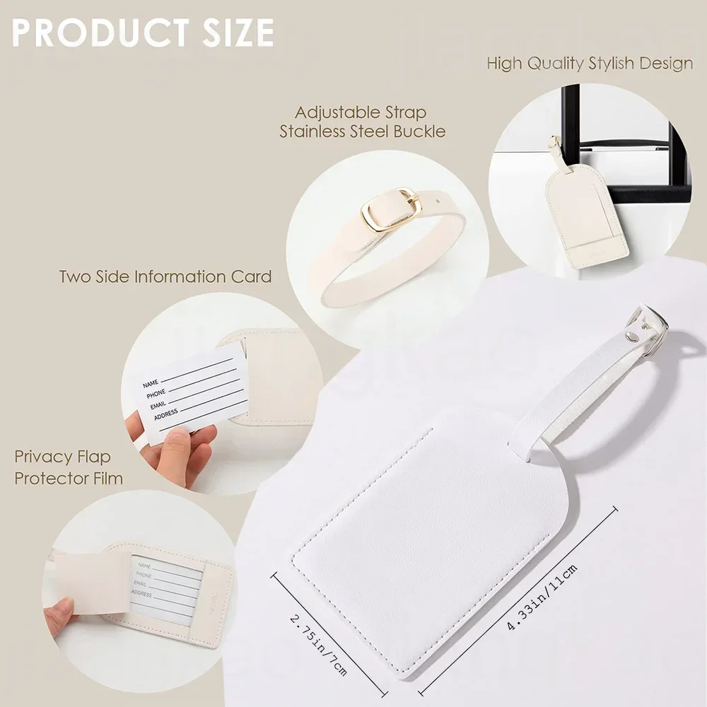 Etiqueta de bagagem pu personalizada, carta de flor com nome, etiqueta de mala, acessórios de viagem, presente de aniversário de casamento para ela