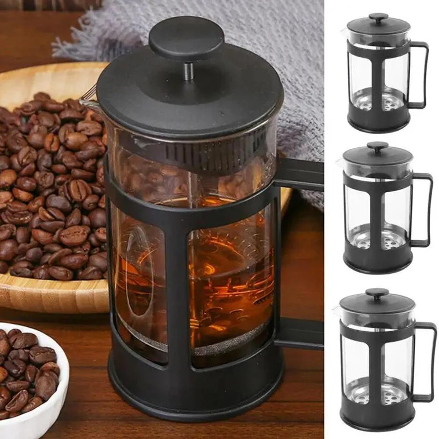 Macchina per tè e caffè in acciaio inossidabile con filtro resistente al calore antiruggine multifunzionale con manico per preparare il caffè