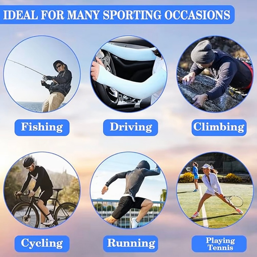 4 paar zomer ijszijde zonbescherming ijs mouw unisex mode buitensporten fietsen rijden zonbescherming arm mouw