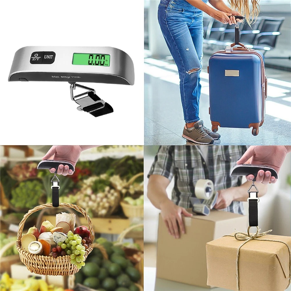 50kg 10g Digital Scale Electronic Balance Kitchen Luggage Hanging Scale Weight Suitcase Travel Scale Baggage Bag Weight Tool