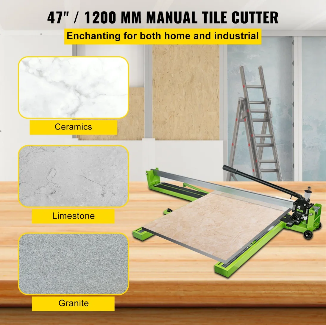 VEVOR Tagliapiastrelle manuale Posizionamento laser a infrarossi Taglierina da pavimento Coltello a spinta Utensile manuale professionale per il taglio di ceramica porcellanata