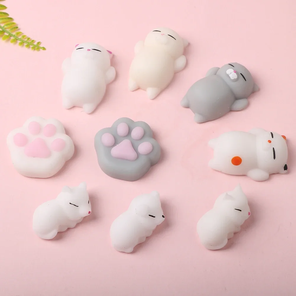 น่ารัก Squishy Mochi สัตว์ความเครียดบรรเทาของเล่น TPR บีบ Pinch ของเล่นตลก Kawaii Cat Paws Abreact ของเล่นสําหรับเด็กผู้ใหญ่