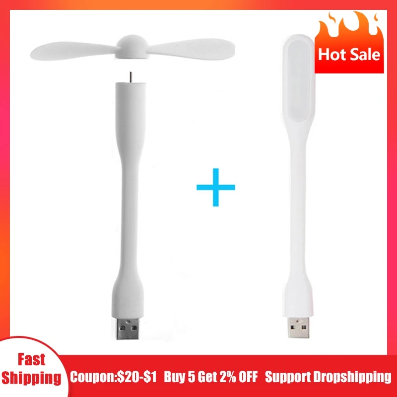 Вентилятор Mini USB, гибкий, сгибаемый, с USB-светодиодсветильник кой, для увлажнителя, внешнего аккумулятора, ноутбука, компьютера, лето