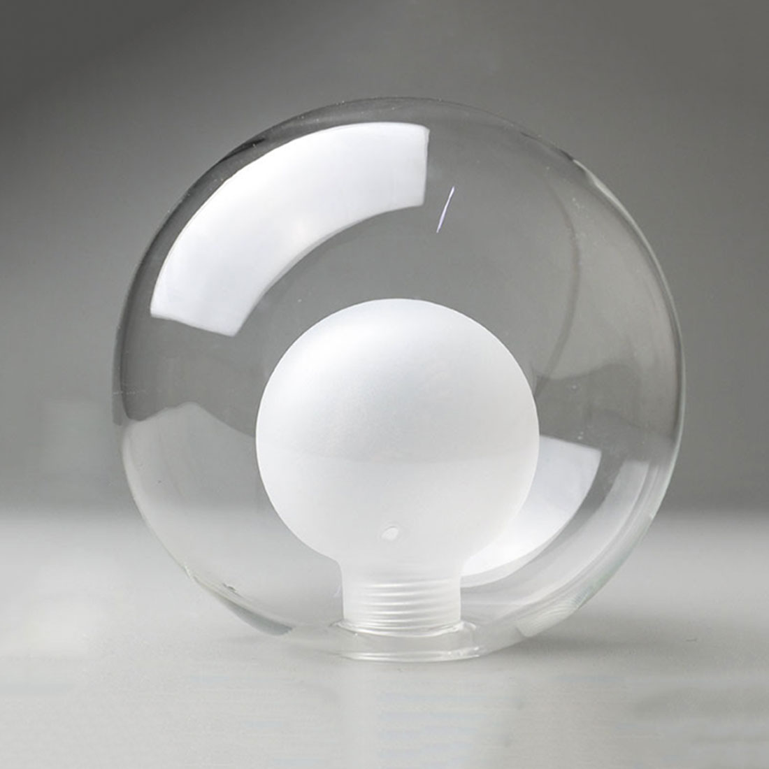 Ball in Ball G9 Globe Glasschirm Ersatzklar Weiß D80mm D100mm D120mm D150mm mit 20mm Monteuröffnung Lampenschirm G9 Abdeckung