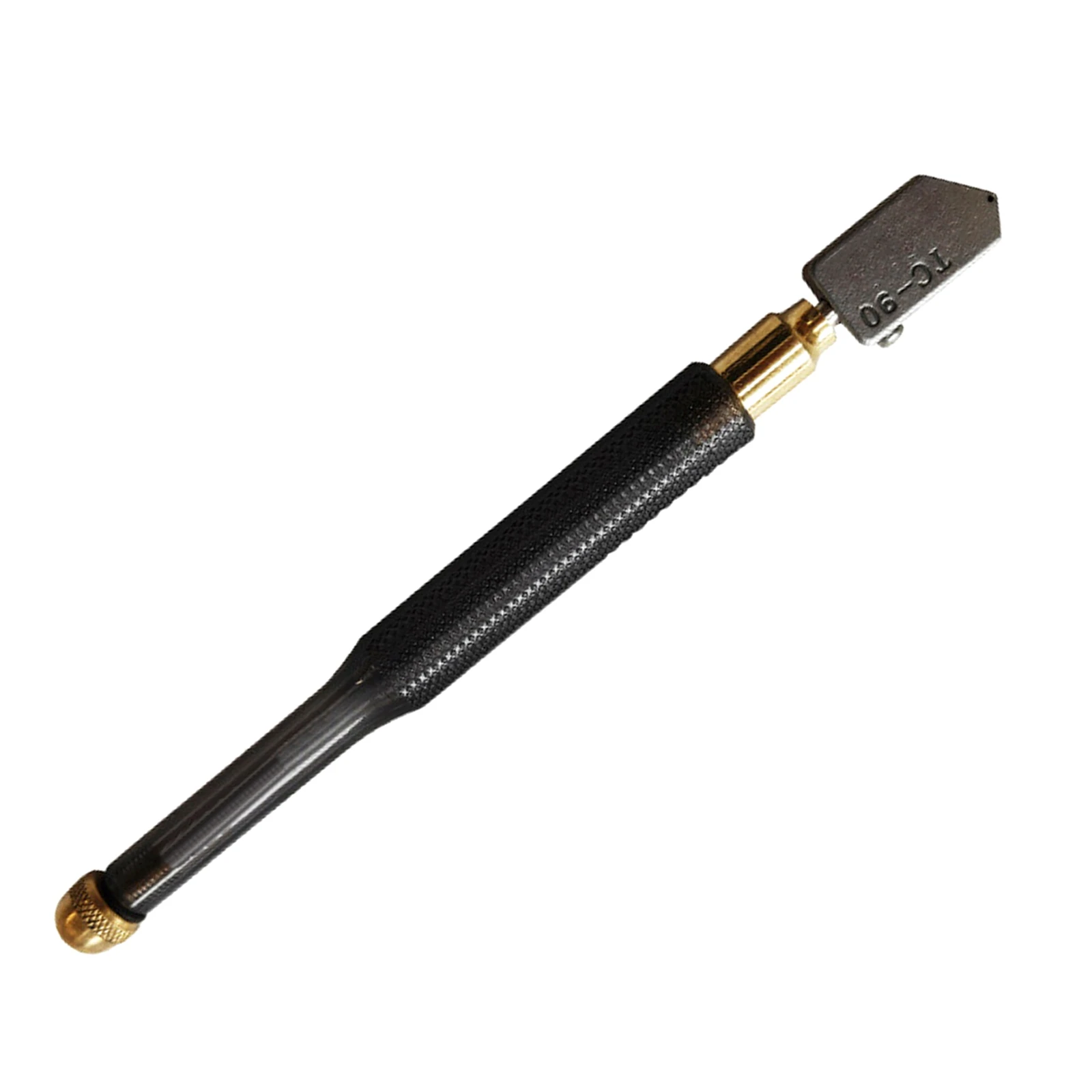 TC-90 เครื่องตัดกระจกหัวตัดเพชรใบมีดเหล็กตัดตรง Self-oiling 2-8 มม.Anti-Skid Handle สําหรับคู่มือเครื่องมือตัด