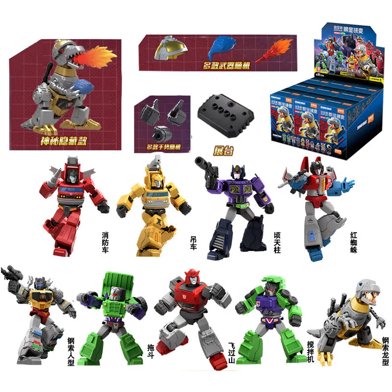 1/9pcs Transformer Building Block Splicing ของเล่น Optimus Prime bumblebee Shockwave Megatron หุ่นยนต์ Action Figure ของเล่นสําหรับของขวัญเด็ก