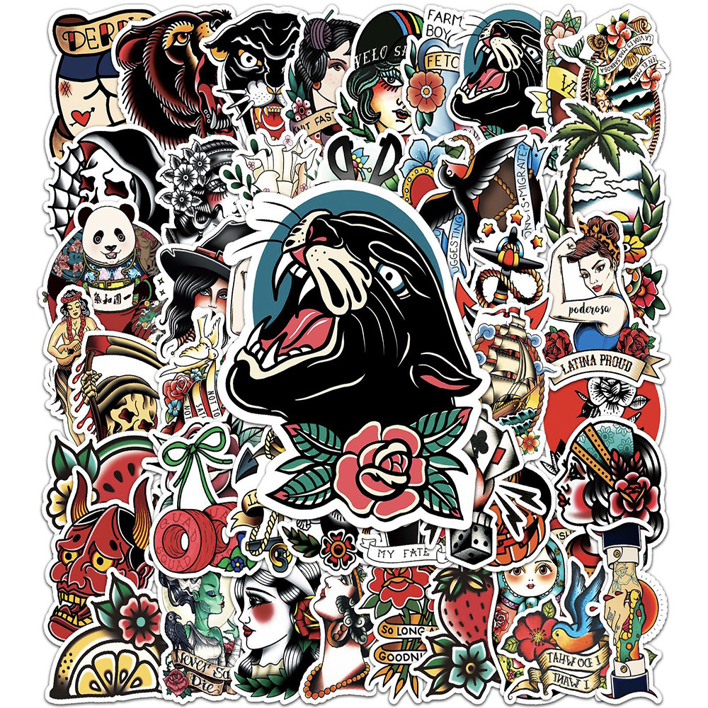 10/30/50 Con Cá Tính Hình Hoạt Hình Dán DIY Điện Thoại Laptop Hành Lý Ván Trượt Đồ Bộ Đề Can Ngộ Nghĩnh Cho Bé