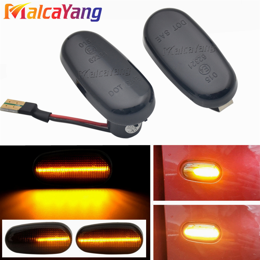 Cho Alfa Romeo Mito 955 147 GT 937 Fiat Bravo 2 Năng Động Đèn LED Bên Cột Mốc Đèn Mũi Tên Nhan Nhấp Nháy blinker Đèn 2 Chiếc