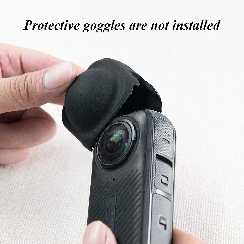 Silicone Base Stand For Insta360 X5/X4 Lens Cover Desktop Protective Base Protective Camera Lens Cap Sports Camera Accessories