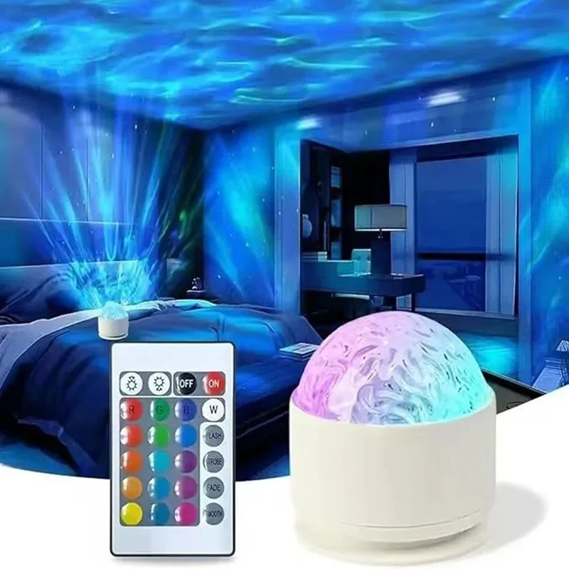Proyector de luz del norte, proyector de luz nocturna Aurora de 16 colores, proyector de luz de galaxia remoto USB para sala de juegos, regalo de cumpleaños para niños