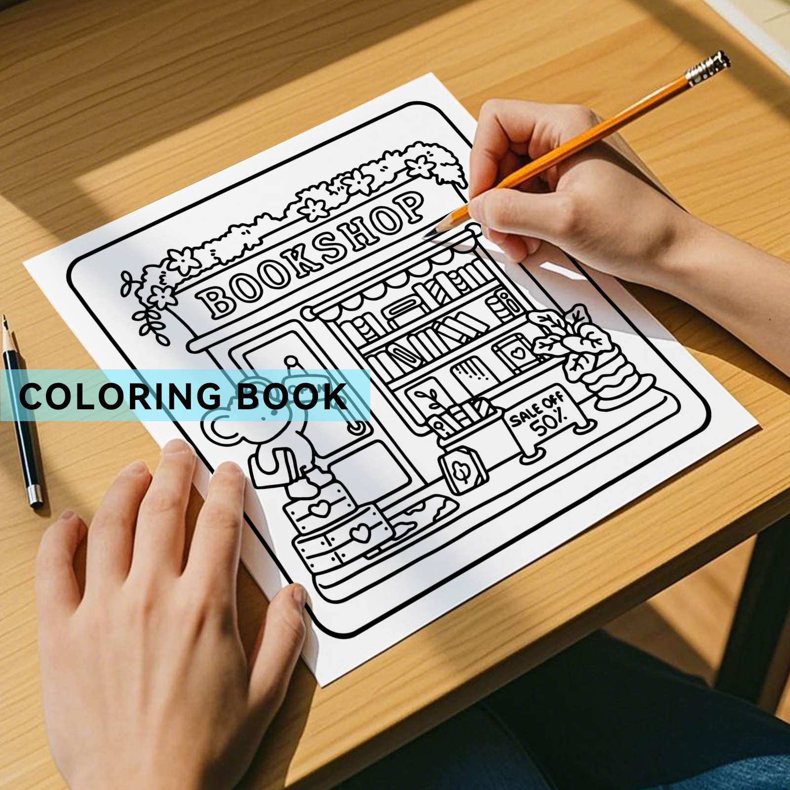 COZY CORNER CUTE & COMFY Libro para colorear para adultos y adolescentes con libro educativo de garabatos para relajación