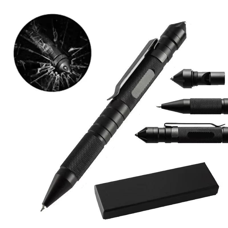 Многофункциональная военная тактическая ручка, школьные офисные шариковые ручки, металлический аварийный выключатель стекла, принадлежности для самообороны EDC