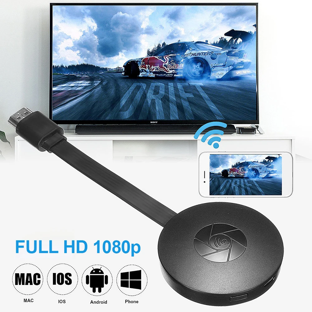 ไร้สาย HDMI Mirroring อุปกรณ์หลายโทรศัพท์มือถือเชื่อมต่อกับทีวี HD 1080P โปรเจคเตอร์คอมพิวเตอร์ IPad WIFI Live หน้าจอโปรเจคเตอร์