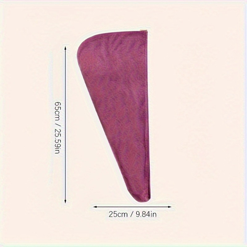 1Pc Droge Hari Cap, Coral Fleece, Polyesler Haardrogen Snelle Handdoek Microfiber Douche Enkele Bandana Cap Dames