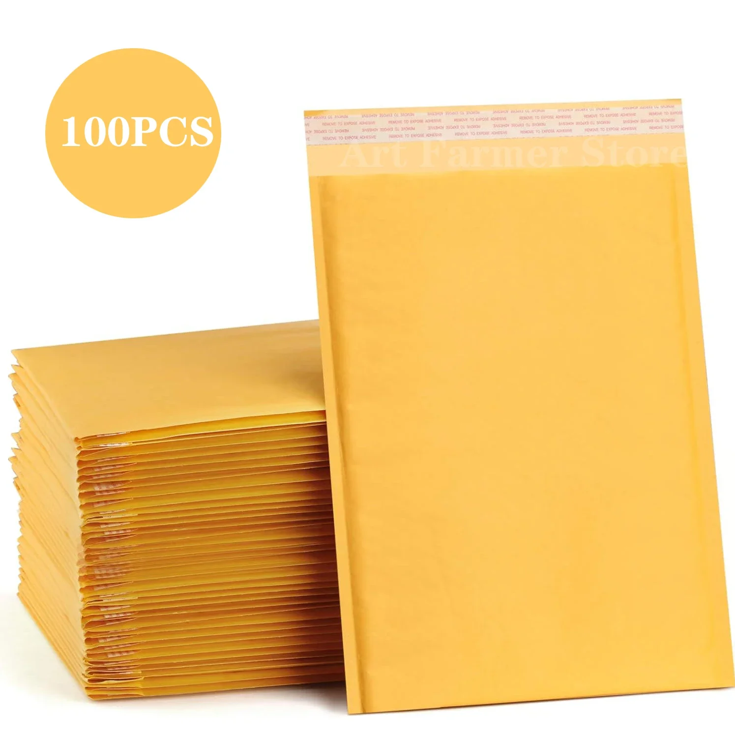 100 stücke Versand beutel für die Verpackung Kraft papier Selbst versiegelung Blase Umschlag Verpackungs tasche Klein unternehmen liefert Mailer Mailing