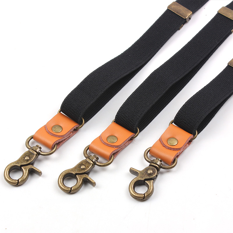 Suspensórios masculinos vintage novo 3 ganchos suspensórios homem para calças casuais suspensórios de calças masculinas moda ajustável suspensórios femininos
