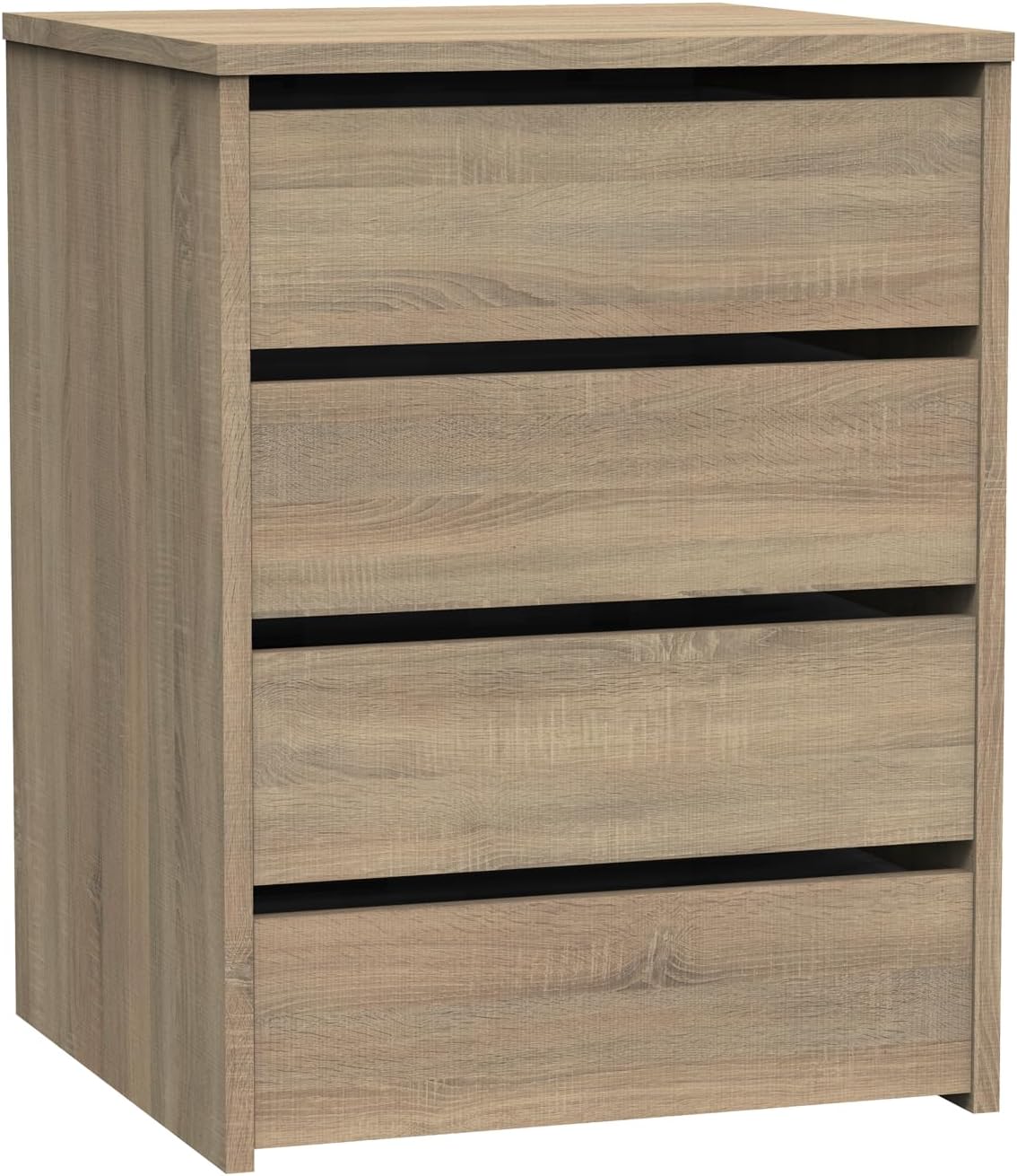 PITARCH |   Cajonera 4 Cajones, Cómoda Dormitorios, Despachos, Interior Armario, Roble Cambrian, 63,5x46x45cm (Alto x Ancho x Fond