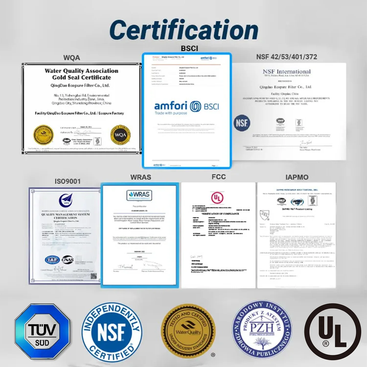 NSF ได้รับการรับรองยี่ห้อของแท้ DA29-10105J ตู้เย็นน้ํากรองกรองน้ําแบบอินไลน์สําหรับ Samsung AquaPure Plus HAFEX EXP