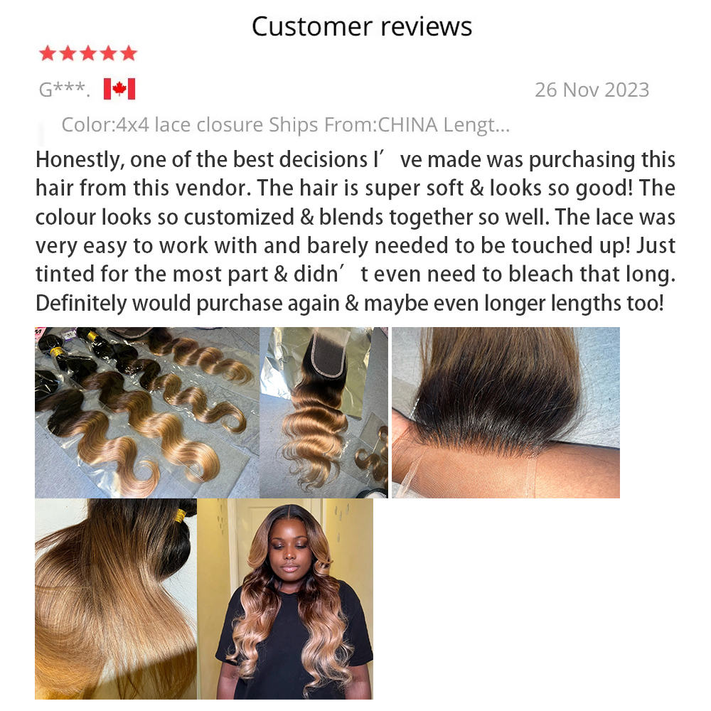 ボディウェーブバンドル人毛ブラジリアンヘア織りバンドルオンブルカラー 1B/427 バンドルバージンヘア生ヘアエクステンション 1/3/4 個