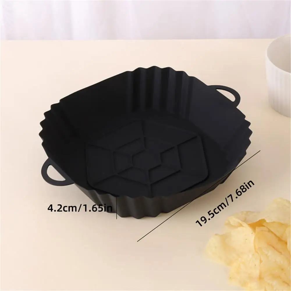 1pcs Air Fryer ซิลิโคน Liners Square Airfryer Liners Reusable Air Fryer อุปกรณ์เสริมสําหรับ Parchment Airfryer Liners