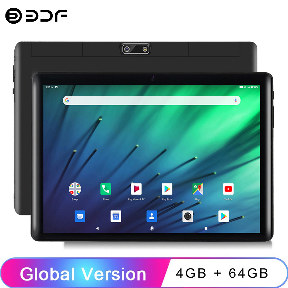 Novo 10.1 Polegada tablets android google 3g chamada telefônica octa núcleo 4gb ram 64gb rom android 11 duplo sim wifi bluetooth tablet pc