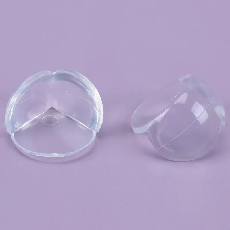 12PCS Child Baby Safety Silicone Protector Table Corner Edge Protection Cover Transparent Spherical Anti Collision Edge Guards