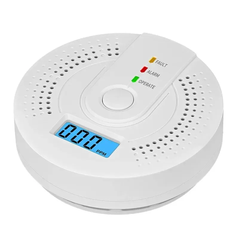 Onafhankelijke CO Alarm Sensor Koolmonoxide Alarm Detector Hoge Gevoelige Waarschuwing LCD Display CO Alarm Met UL2034