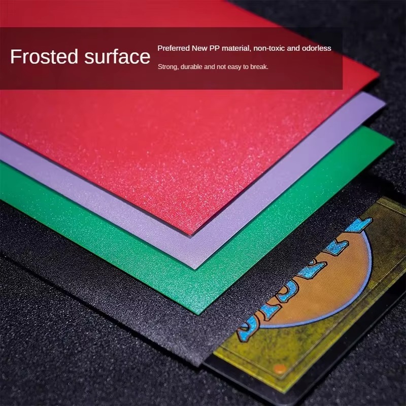 100 pçs/set 66x91mm fosco tamanho padrão mangas de cartão tcg protetor de cartas de negociação para tarot escudo jogos de tabuleiro capa mágica pkm
