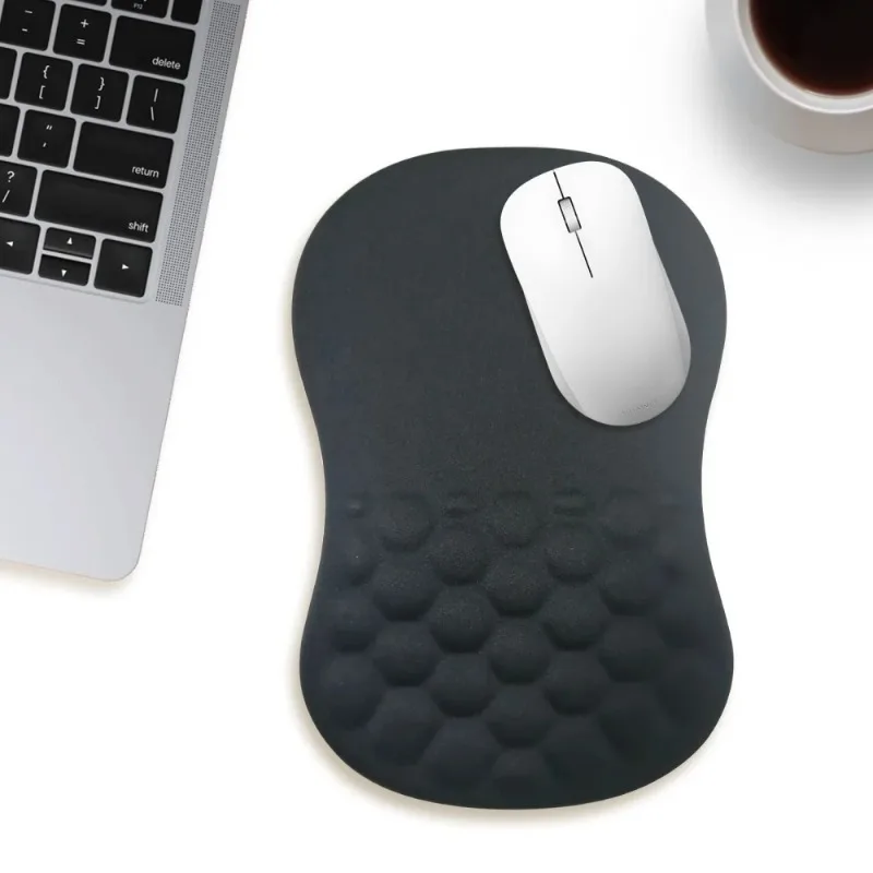 Tappetino per mouse ergonomico per poggiapolsi Comodo supporto per il polso Tappetino per mouse in cotone ad alta memoria elastica antiscivolo per computer portatile PC