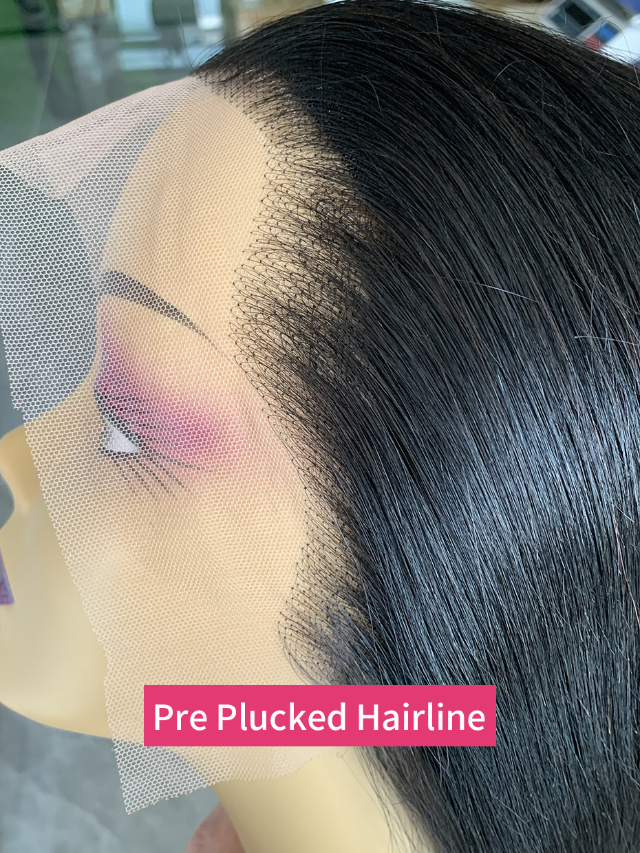Cheveux bruts vietnamiens 250 densité 100 cheveux humains dentelle frontale perruques droite naturel noir 13x6 Bob perruque dentelle avant perruques de cheveux humains